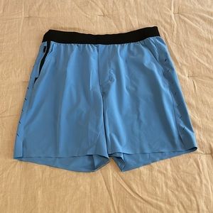 Men’s Ten Thousand Interval Short. Size L. Light Blue. 7” inseam w/NO liner